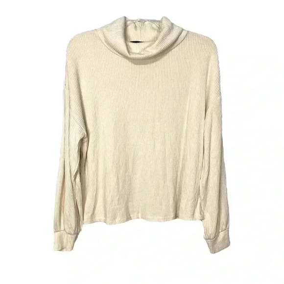 Sanctuary Cream Boho Ribbed Knit Sweater - Picture 1 of 5